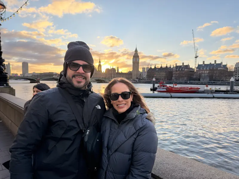 Casal em Londres